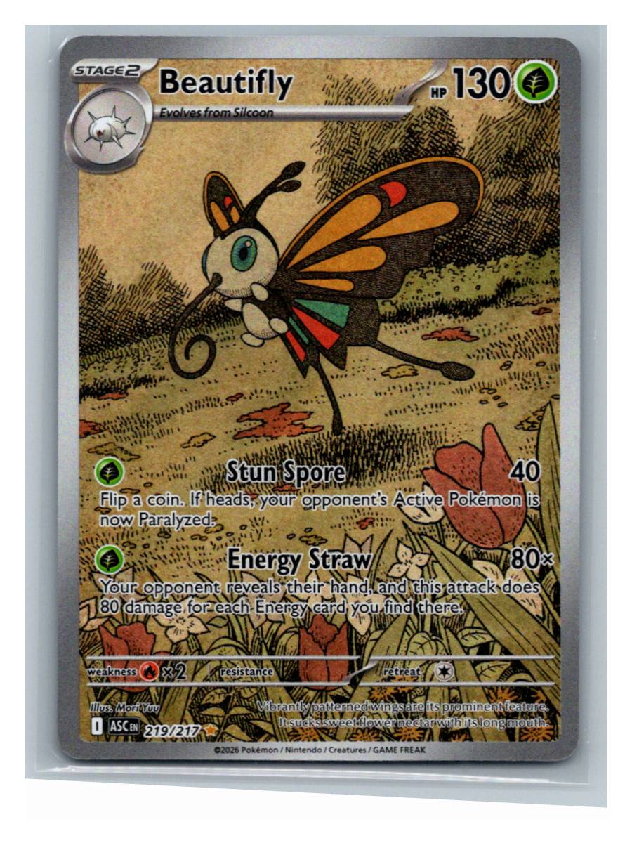 Beautifly - foto real del ejemplar (frontal)