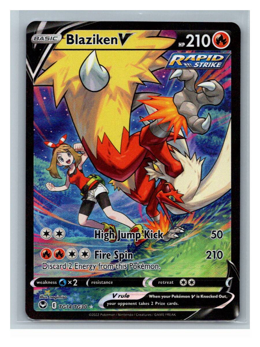 Blaziken V - foto real del ejemplar (frontal)