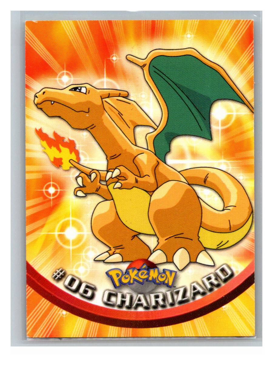 Charizard #06 - Topps TV Animation Edition (NO es carta TCG) - foto real del ejemplar (frontal)