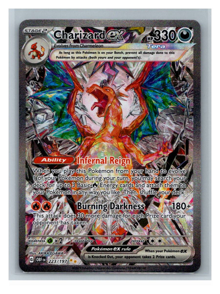 Charizard ex - foto real del ejemplar (frontal)