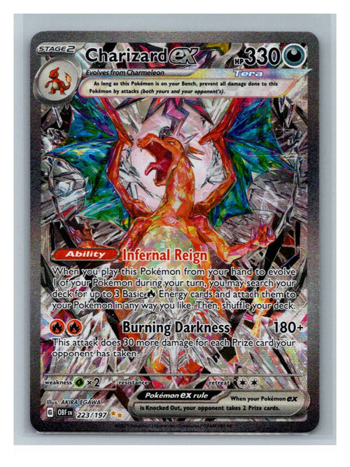 Charizard ex - foto real del ejemplar (frontal)