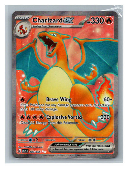 Charizard ex - foto real del ejemplar (frontal)
