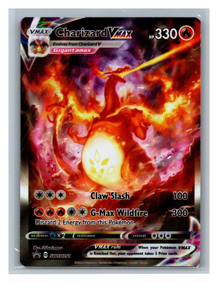 Charizard VMAX - foto real del ejemplar (frontal)