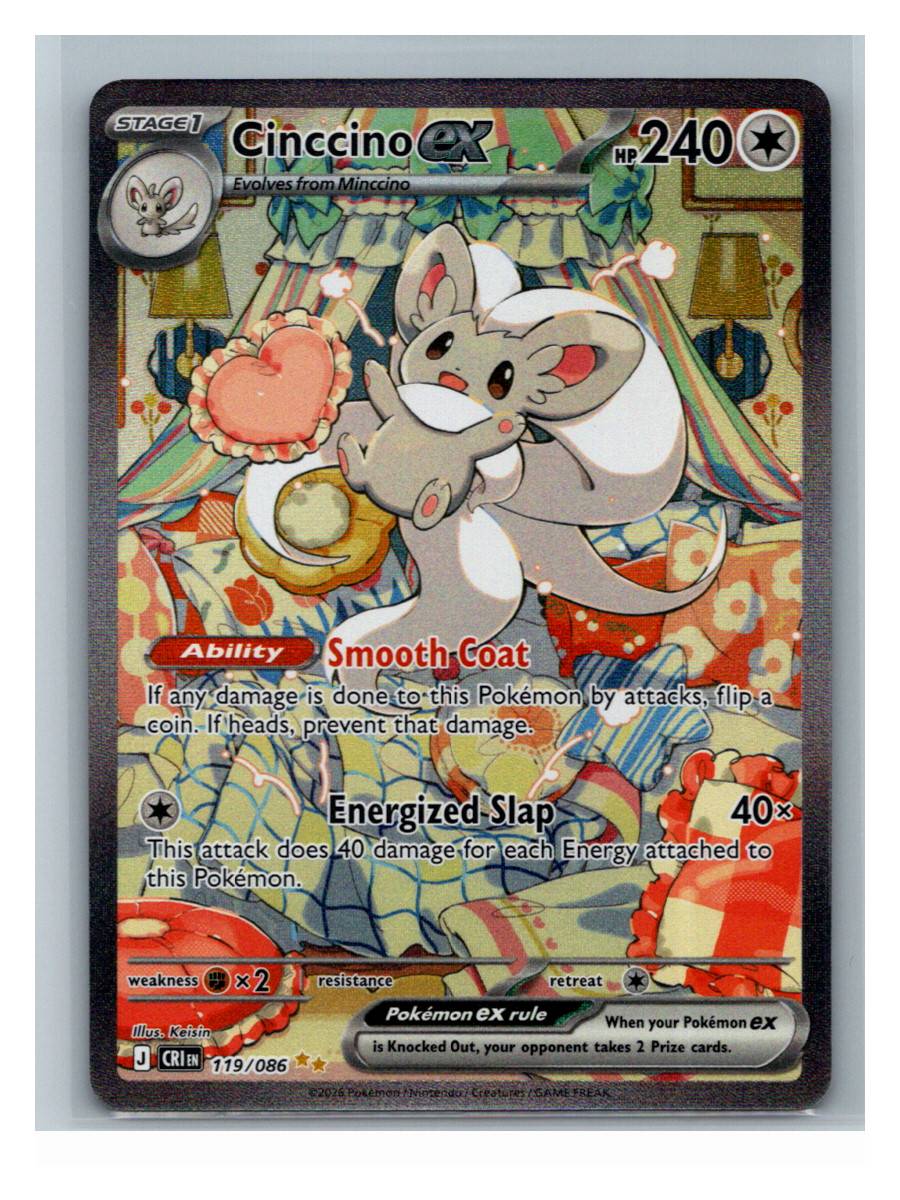 Cinccino ex - foto real del ejemplar (frontal)