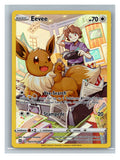 Eevee (Trainer Gallery, con Bill) - foto real del ejemplar (frontal)