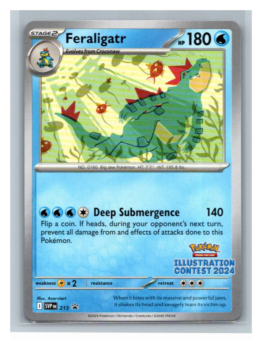 Feraligatr (Illustration Contest 2024) - foto real del ejemplar (frontal)
