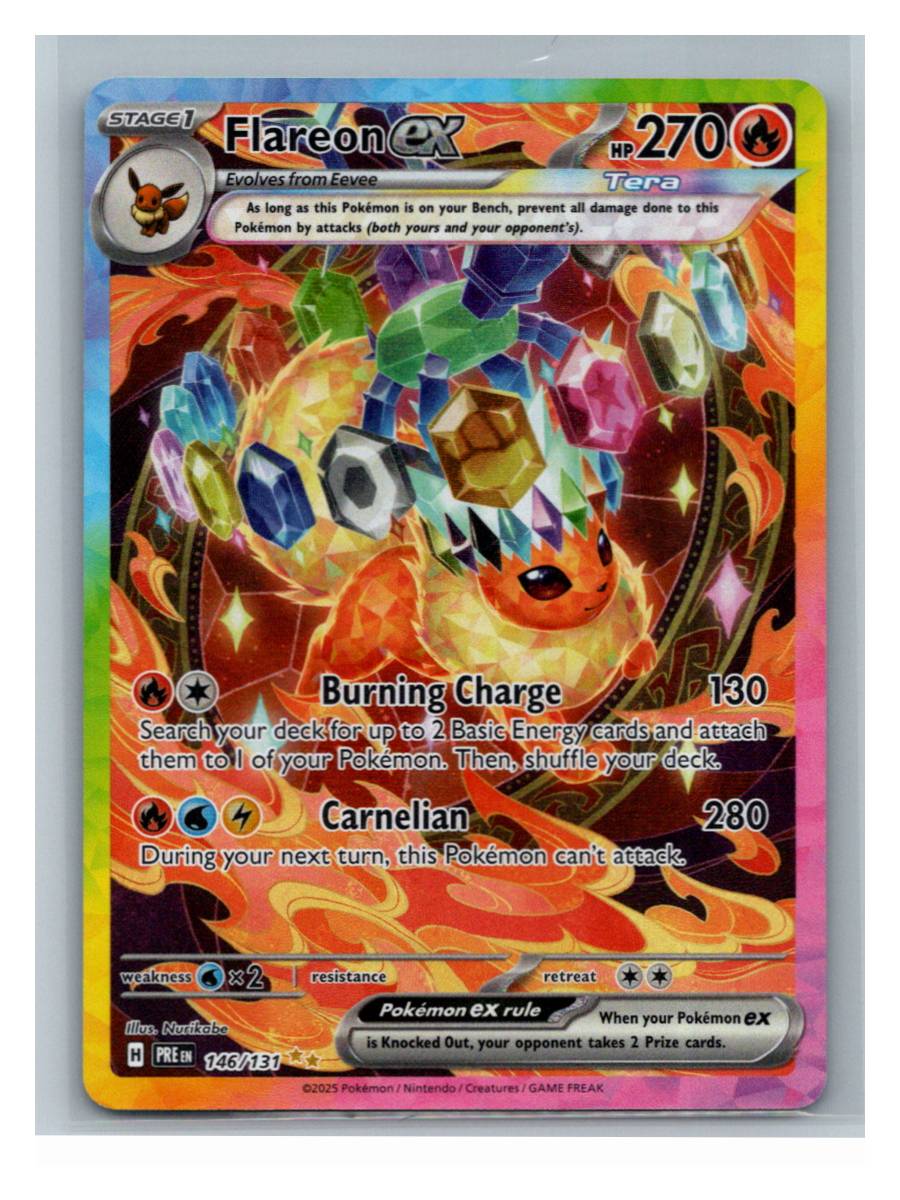 Flareon ex - foto real del ejemplar (frontal)
