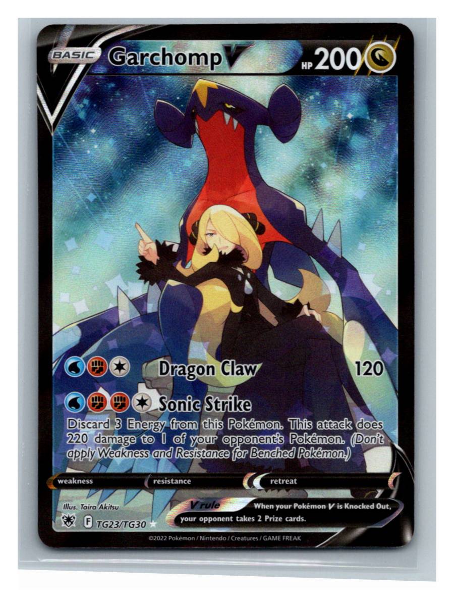 Garchomp V - foto real del ejemplar (frontal)