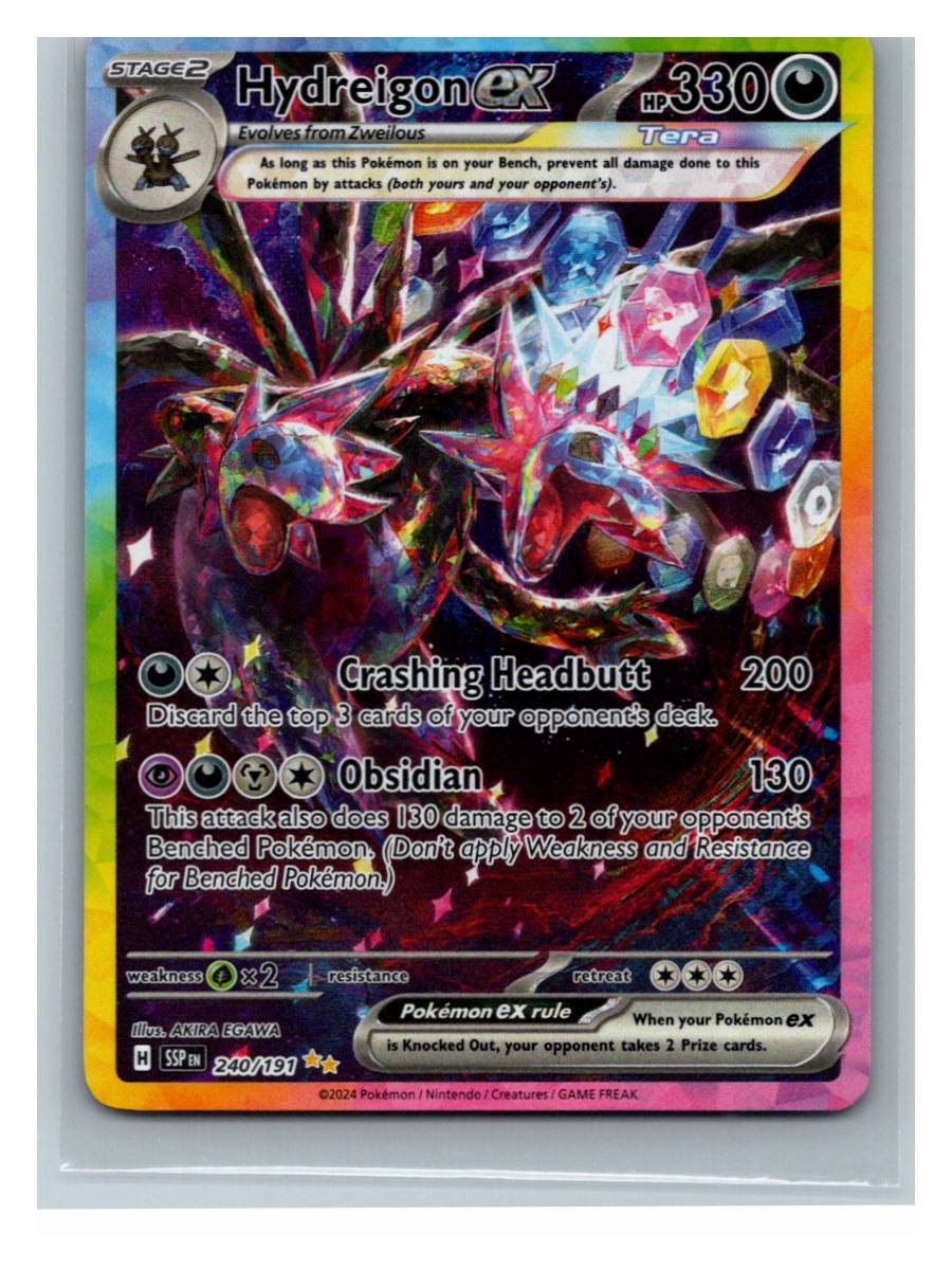 Hydreigon ex - foto real del ejemplar (frontal)
