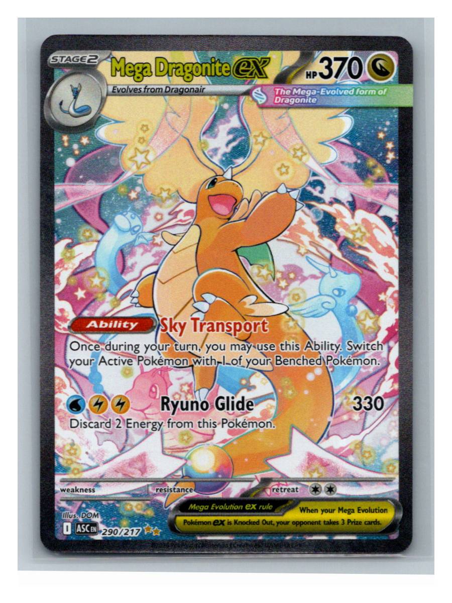 Mega Dragonite ex - foto real del ejemplar (frontal)