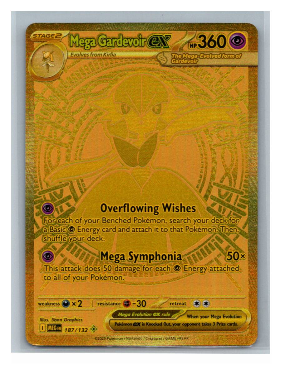 Mega Gardevoir ex - Mega Evolution (187/132) - foto real del ejemplar (frontal)