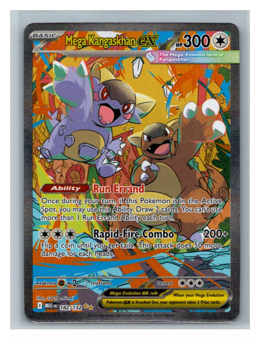 Mega Kangaskhan ex - foto real del ejemplar (frontal)