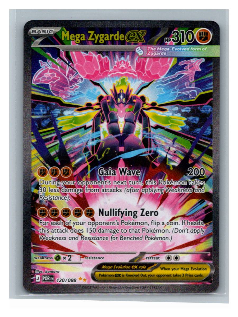 Mega Zygarde ex - foto real del ejemplar (frontal)