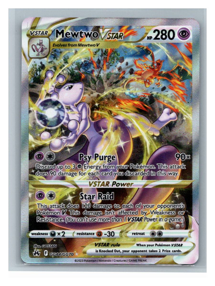 Mewtwo VSTAR - foto real del ejemplar (frontal)