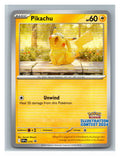 Pikachu (Illustration Contest 2024) - foto real del ejemplar (frontal)