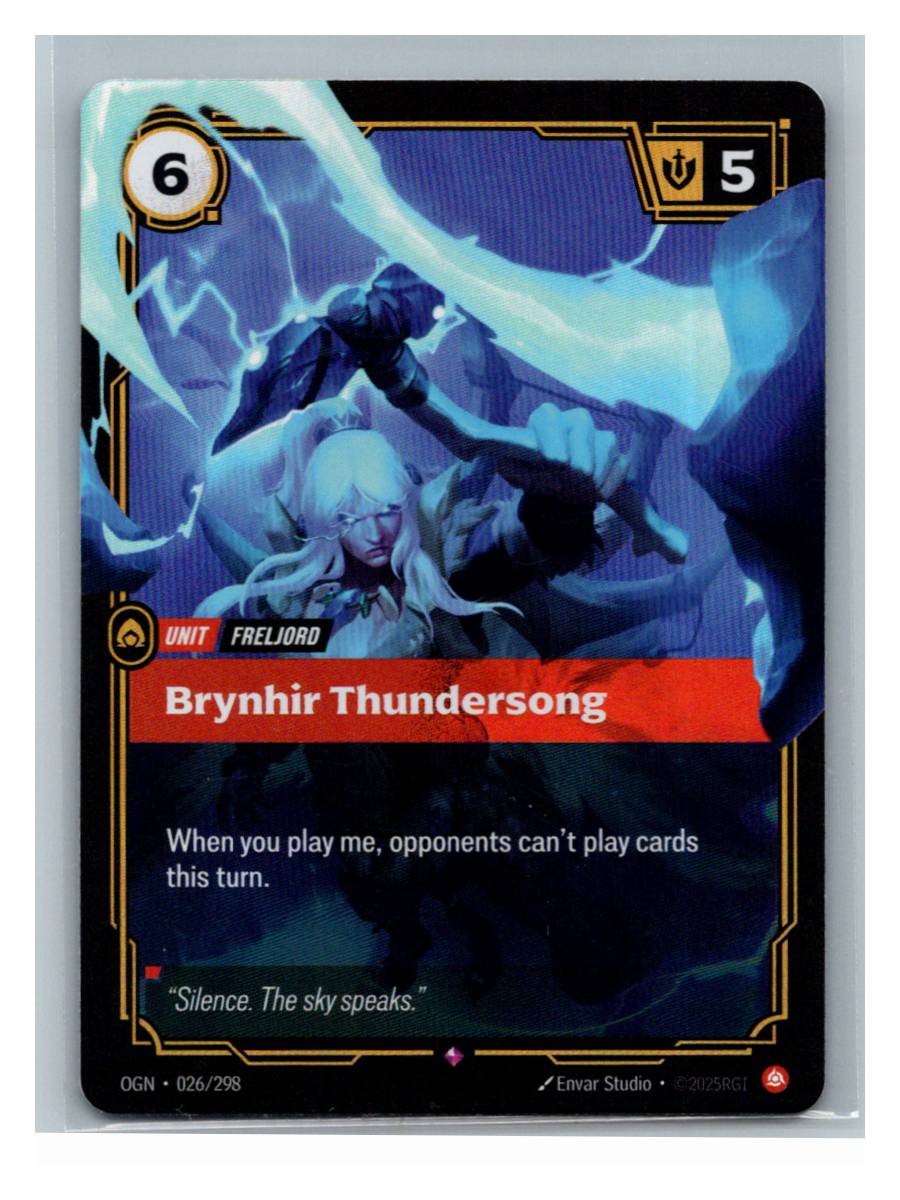 Brynhir Thundersong - Origins (026/298) - foto real del ejemplar (frontal)