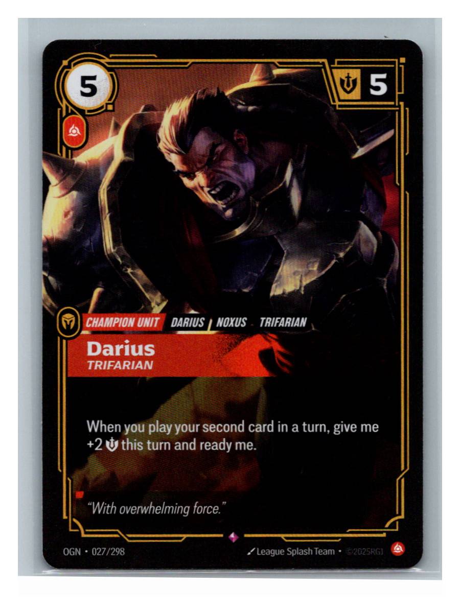 Darius - Trifarian - Origins (027/298) - foto real del ejemplar (frontal)