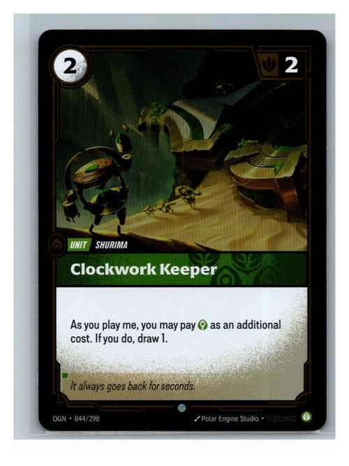 Clockwork Keeper - Origins (044/298) - foto real del ejemplar (frontal)