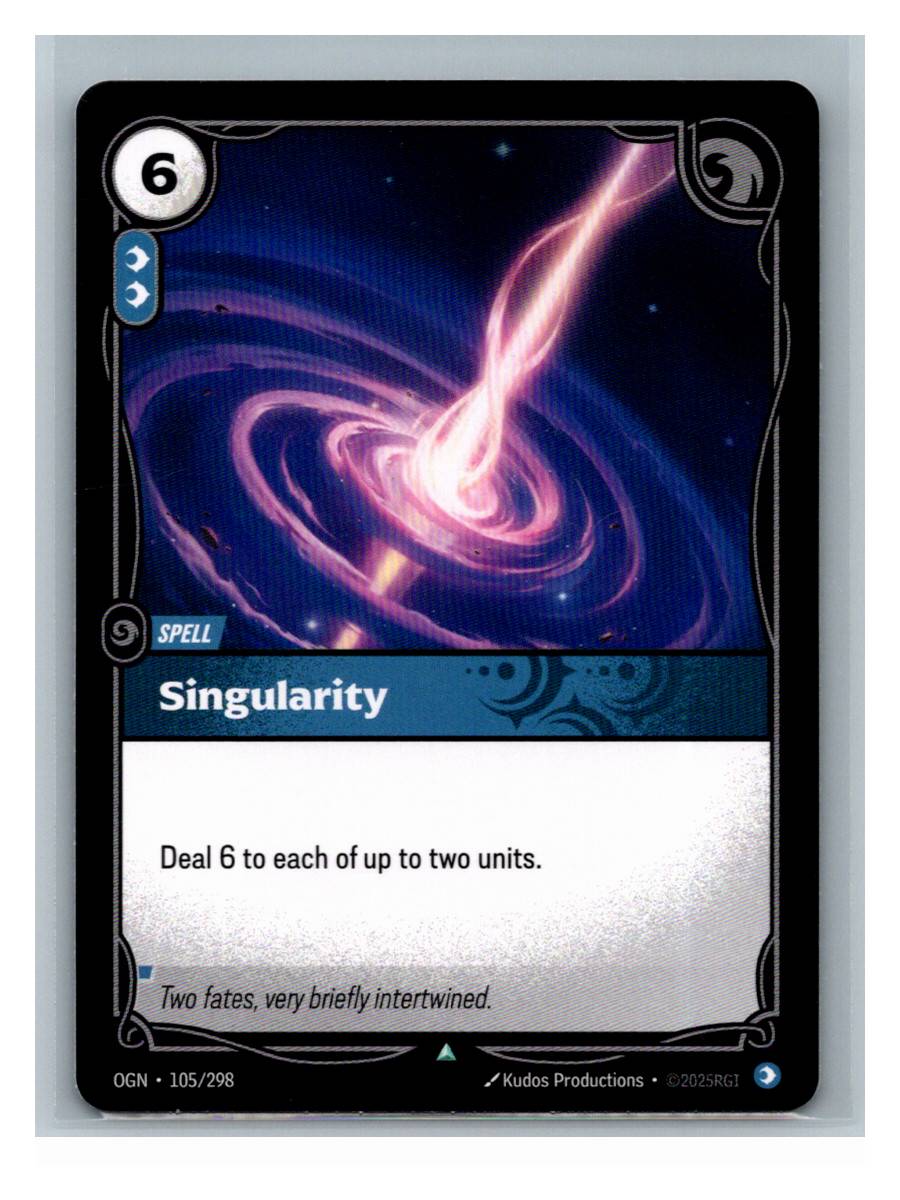 Singularity - Origins (105/298) - foto real del ejemplar (frontal)