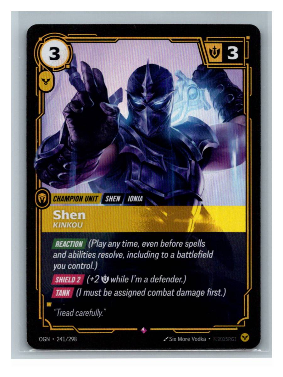 Shen - Kinkou - Origins (241/298) - foto real del ejemplar (frontal)