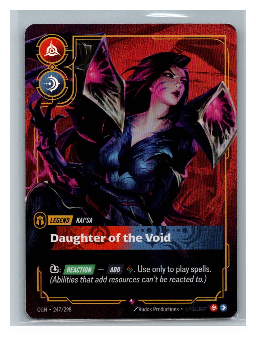 Kai'Sa - Daughter of the Void - Origins (247/298) - foto real del ejemplar (frontal)