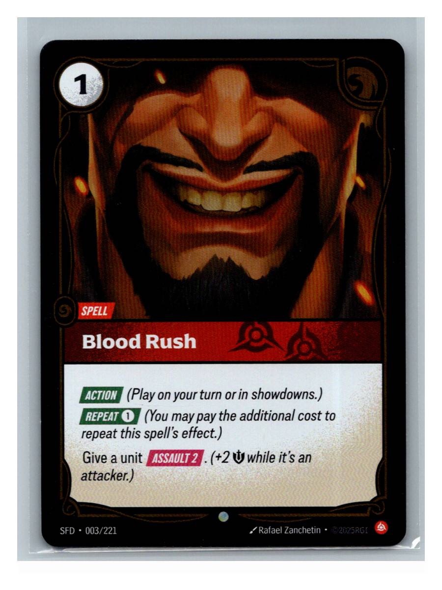 Blood Rush - Spiritforged (003/221) - foto real del ejemplar 2 (frontal)