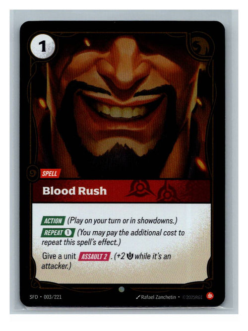 Blood Rush - Spiritforged (003/221) - foto real del ejemplar 1 (frontal)