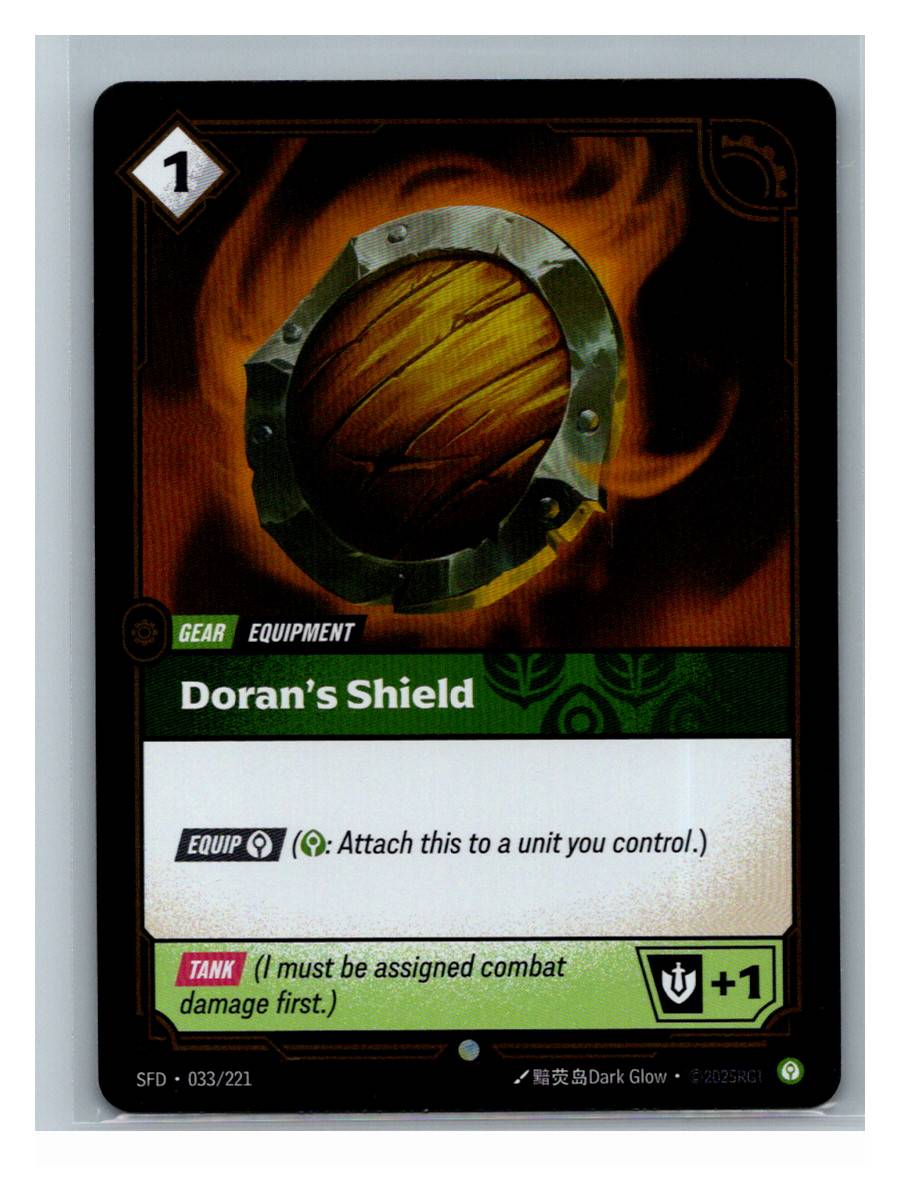 Doran's Shield - Spiritforged (033/221) - foto real del ejemplar (frontal)