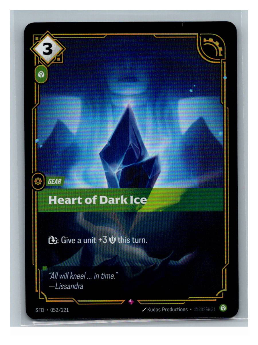 Heart of Dark Ice - Spiritforged (052/221) - foto real del ejemplar 2 (frontal)