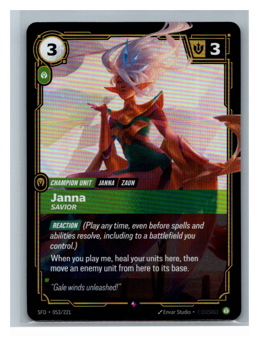 Janna - Savior - Spiritforged (053/221) - foto real del ejemplar 2 (frontal)