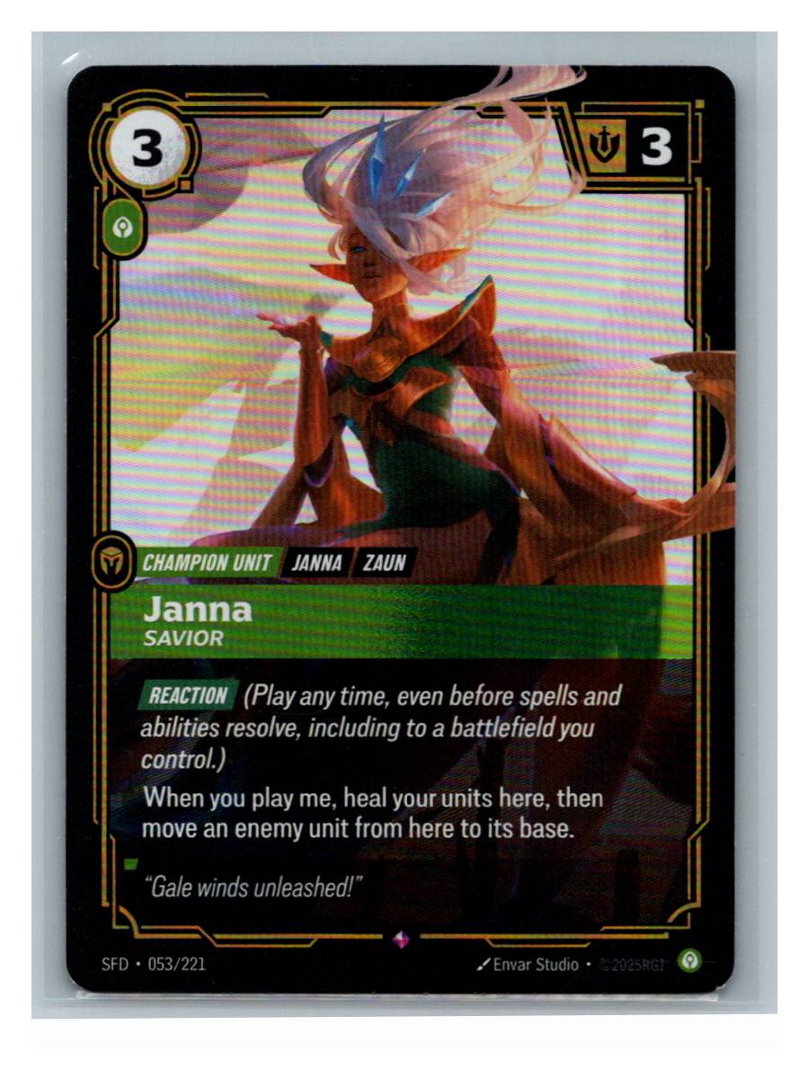 Janna - Savior - Spiritforged (053/221) - foto real del ejemplar 1 (frontal)