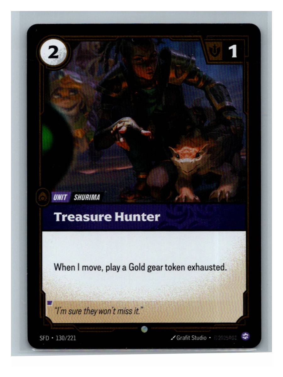 Treasure Hunter - Spiritforged (130/221) - foto real del ejemplar (frontal)