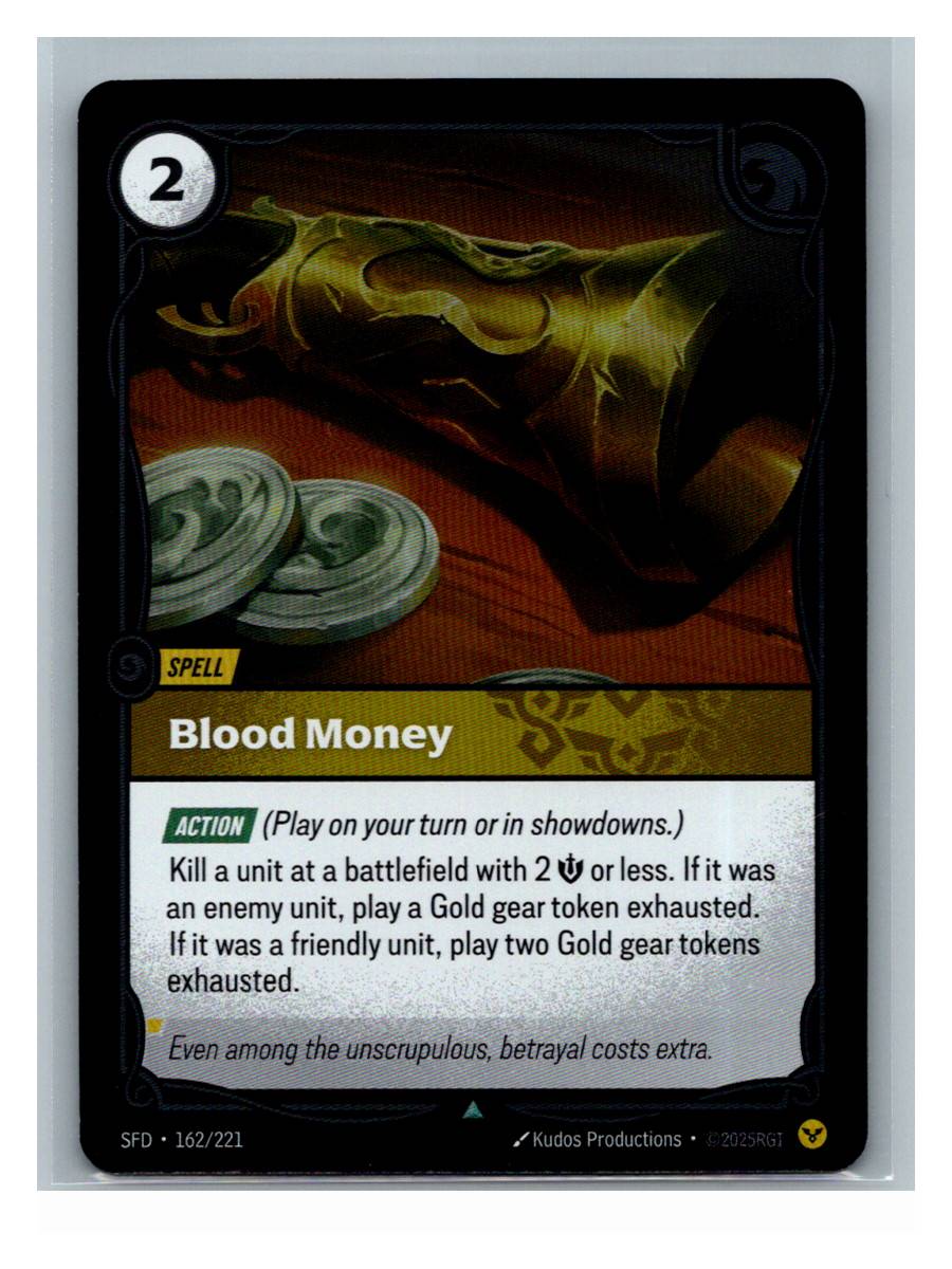 Blood Money - Spiritforged (162/221) - foto real del ejemplar 2 (frontal)