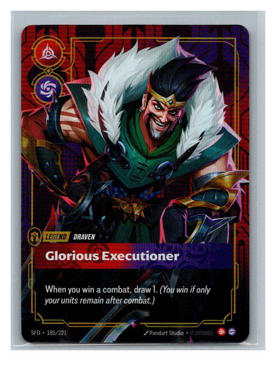 Draven - Glorious Executioner - Spiritforged (185/221) - foto real del ejemplar 2 (frontal)