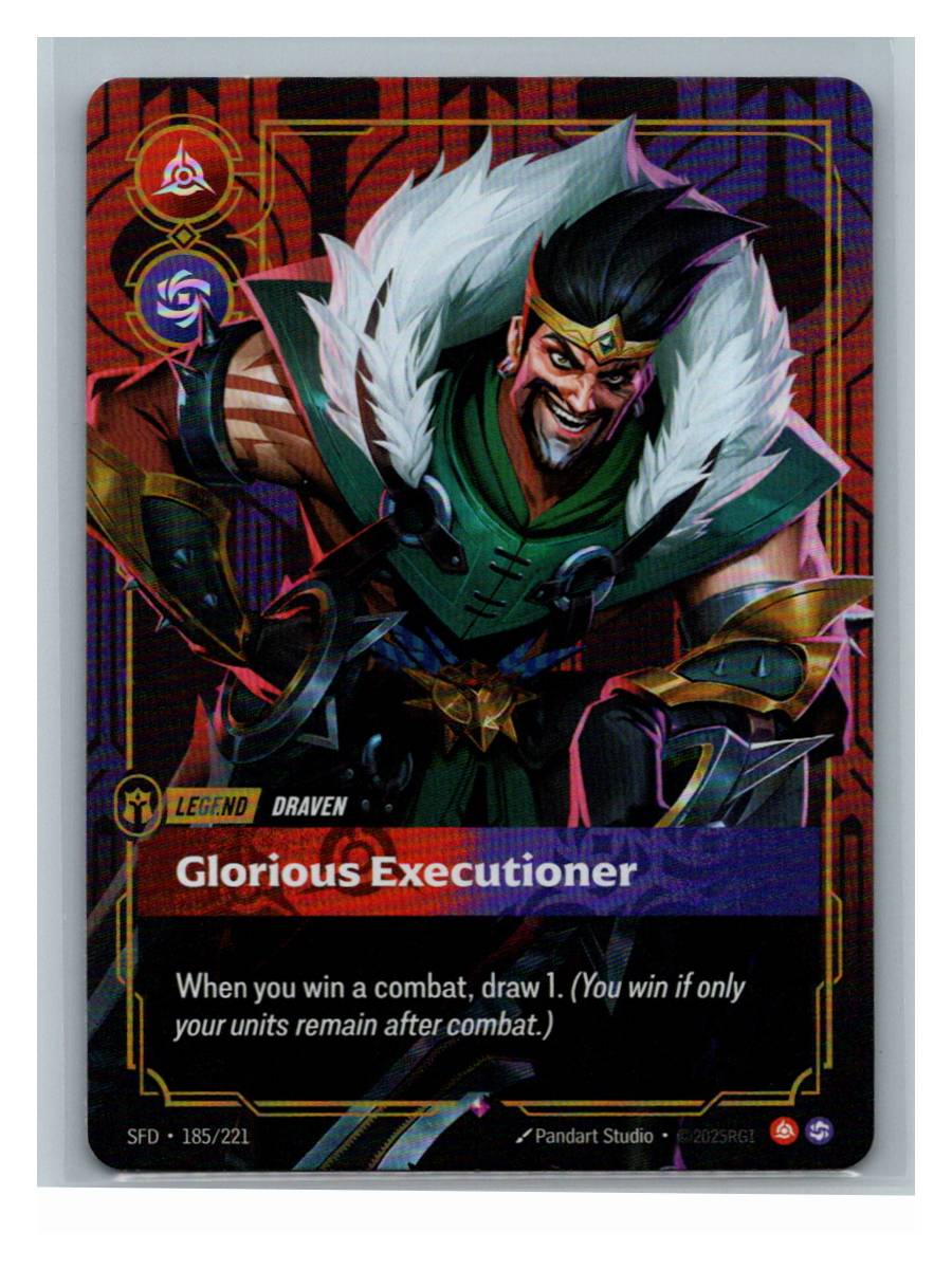 Draven - Glorious Executioner - Spiritforged (185/221) - foto real del ejemplar 1 (frontal)
