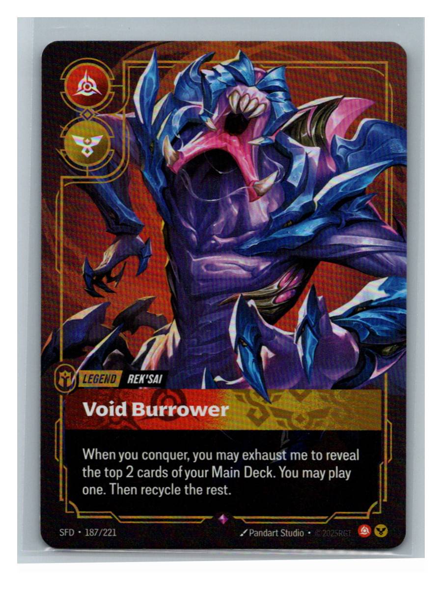 Rek'sai - Void Burrower - Spiritforged (187/221) - foto real del ejemplar 2 (frontal)