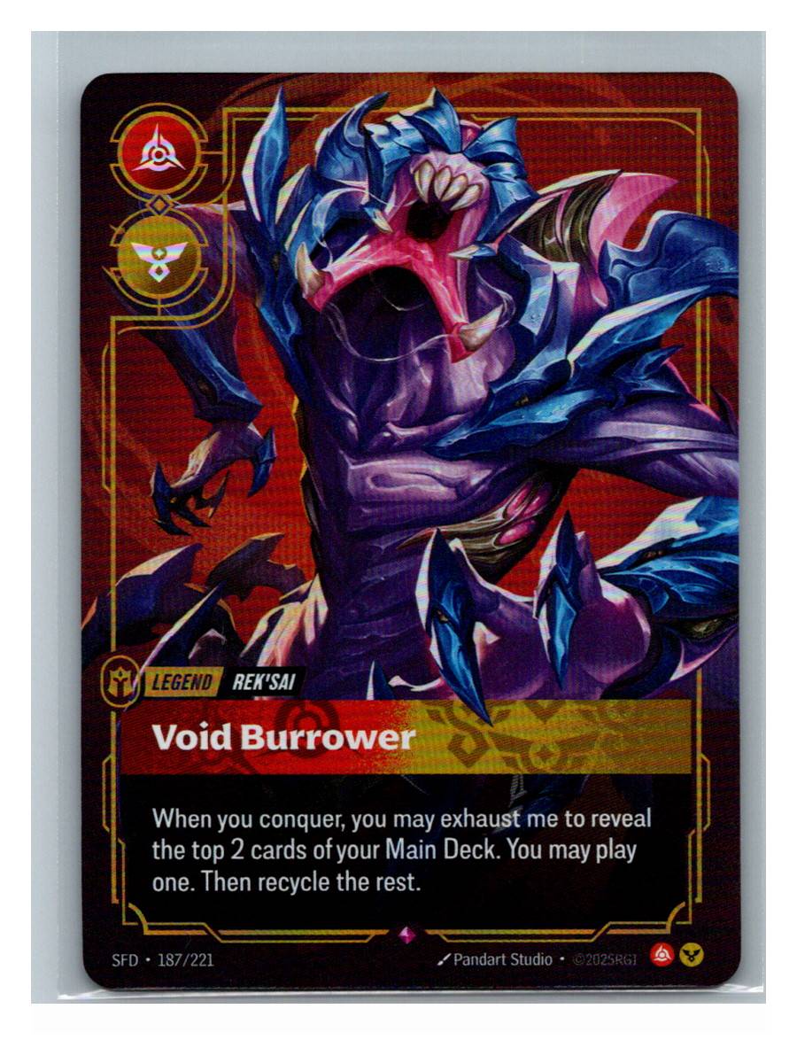 Rek'sai - Void Burrower - Spiritforged (187/221) - foto real del ejemplar 1 (frontal)