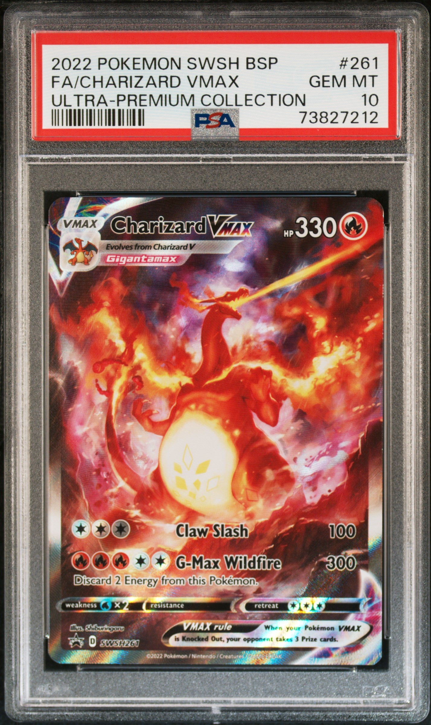 Charizard VMAX - Sword & Shield Promo (SWSH261) [Slab] - Frontal
