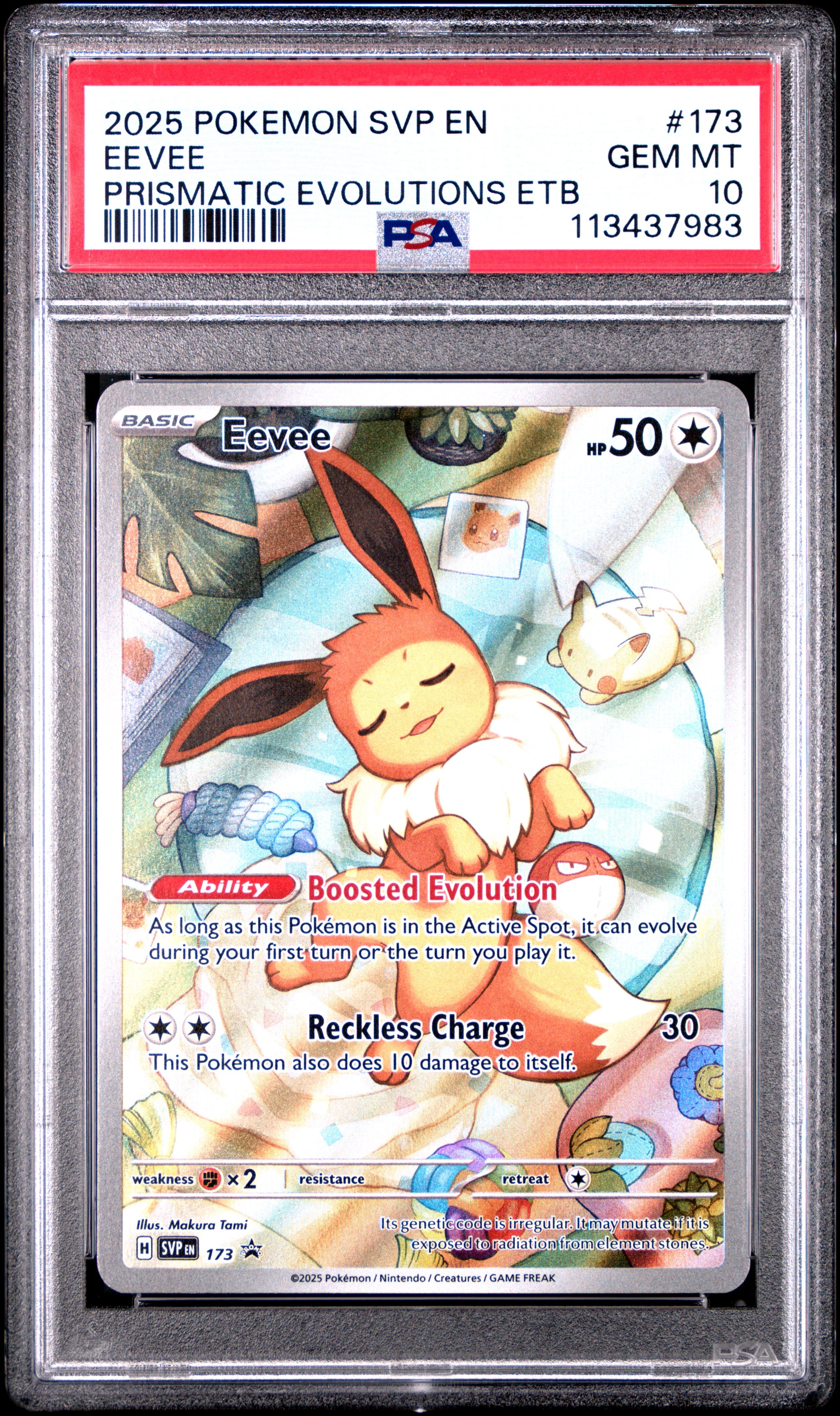 Eevee - Scarlet & Violet Promo (173) [Slab] - PSA 113437983 - Frontal