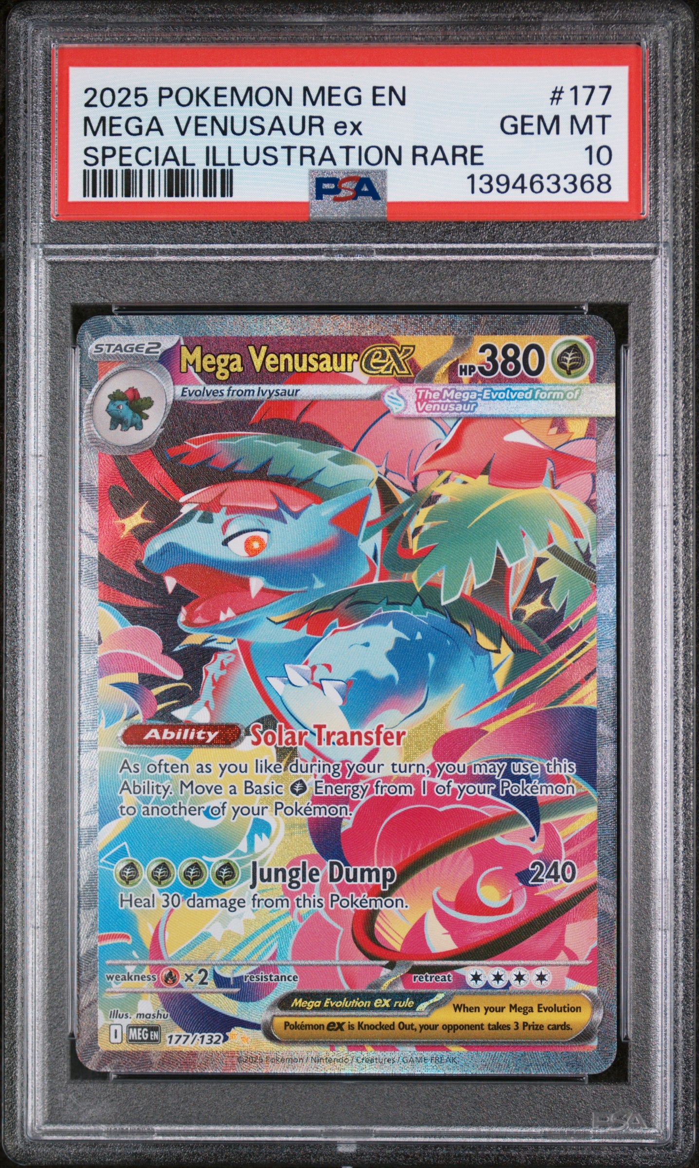 Mega Venusaur ex - Mega Evolution (177/132) [Slab] - Frontal
