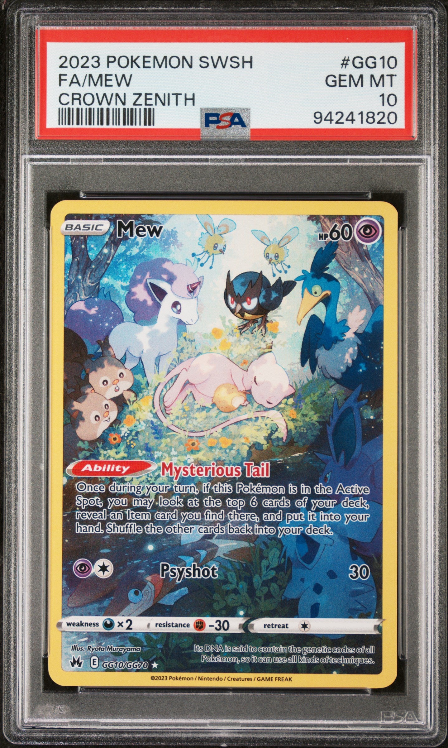 Mew - Crown Zenith: Galarian Gallery (GG10/GG70) [Slab] - Frontal