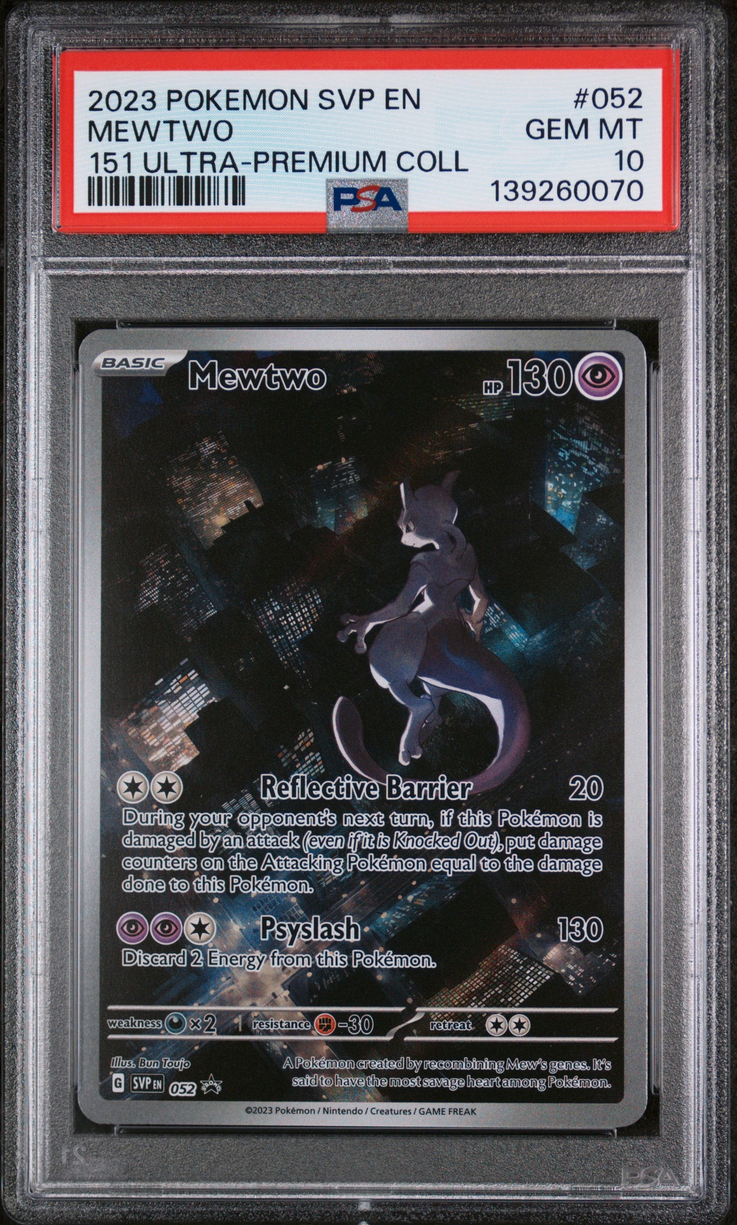 Mewtwo - Scarlet & Violet Promo (052) [Slab] - Frontal