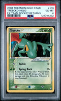 Treecko Gold Star - EX Team Rocket Returns PSA 6 (frontal)